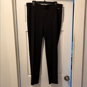 Black Straight-Leg Pants Size XL